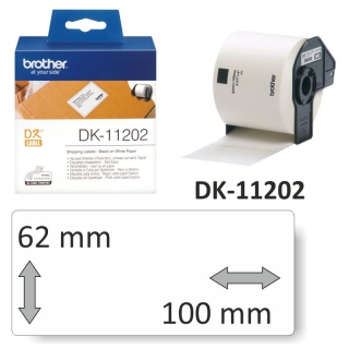 Brother DK-11202 Etiquetas rollo