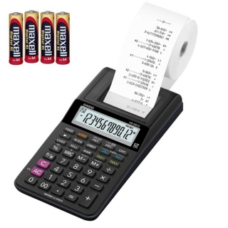 Calculadora impresora Casio HR-8RCE, Pilas