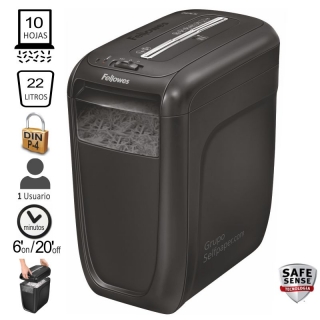 Destructora Fellowes 60CS, 10 hojas en  4606101