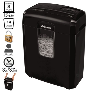 Destructora Fellowes 8C, 8 hojas