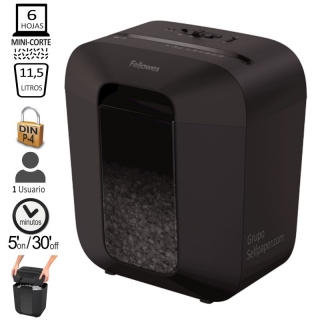 Destructora Fellowes LX25M Minicorte nivel