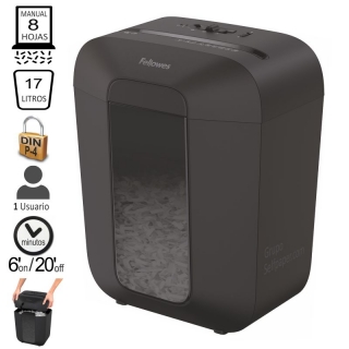 Destructora Fellowes LX45 8 hojas,