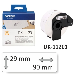 DK-11201 rollo Etiquetas impresora