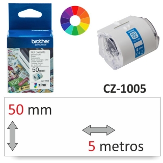 Etiquetas impresora Brother CZ-1005 color,