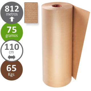 Papel para embalar kraft, rollo