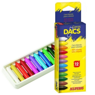 Ceras Dacs 12 Colores, blandas  Alpino DA050290