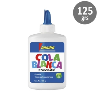 Cola blanca Imedio escolar lavable 125  7001592