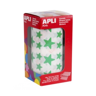 Gomets Apli Rollo Estrellas Verdes 4890