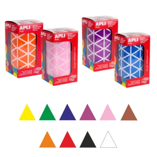 Gomets Apli rollo triangulos adhesivos 20mm  4869