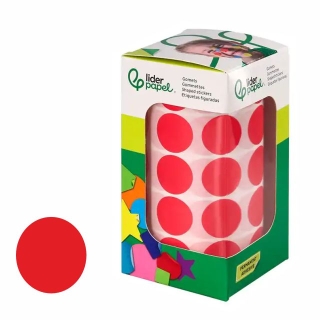 Gomets crculos rojos 20 mm,