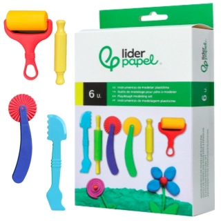 Herramientas, instrumentos Modelar plastilina Liderpapel