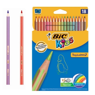 Lapices de 18 colores Bic