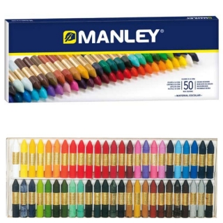 Manley caja 50 colores, Ceras