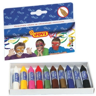 Maquillaje infantil barritas pequeas caja 10  Jovi 176/01