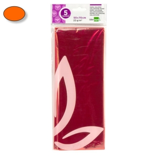 Papel celofn Naranja, Liderpapel CL12, Pack