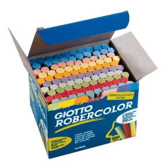 Tizas Robercolor colores surtidos, antipolvo,