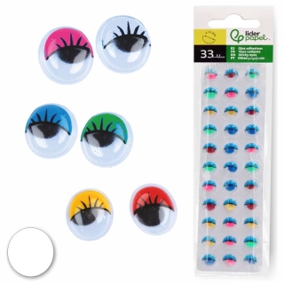 Ojos Mviles de colores, con