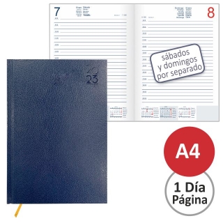 Agenda Din A4, folio, día