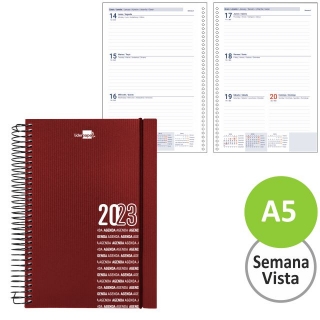 Agenda espiral semana vista