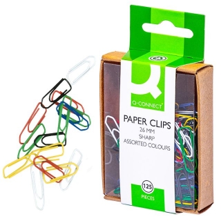 Clips de colores planos, punta de  Q-connect KF02042