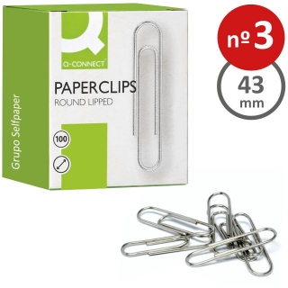 Clips niquelados nmero 3,