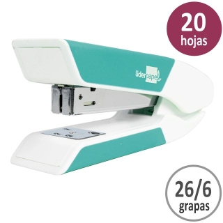 Grapadora oficina Liderpapel  turquesa
