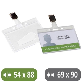 Identificador, distintivo con pinza rgido para  Q-connect KF14148