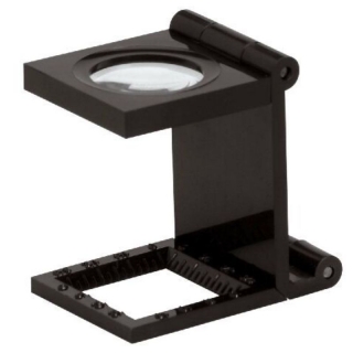 Lupa Cuentahilos Plegable 7x Negro  Self-office CA8530