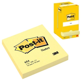 Notas adhesivas Post-it 76x76 amarillo,100