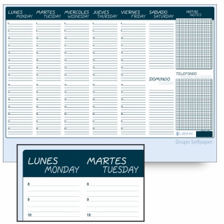 Planing semanal para mesa