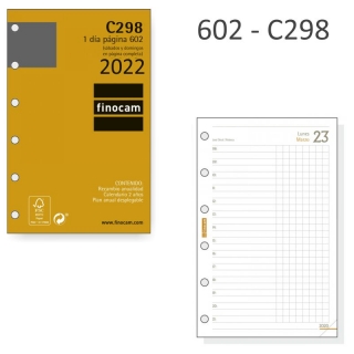 Recambio Agenda Finocam 602