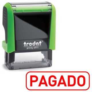 Sello, cuo automtico texto Pagado auto  Trodat 4911-P4-F5