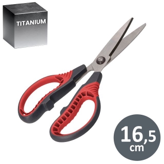 Tijeras de titanio, 16,5 cms,