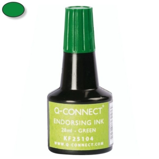 Tinta almodillas tampones cuos color verde,  Q-connect KF25104