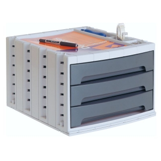 Modulo 3 cajones apilable