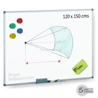 Pizarra Blanca Magntica 120x150 cms.