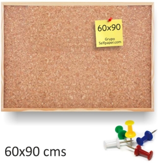 Pizarra Corcho enmarcado 60x90 grande 2  Q-connect KF03567