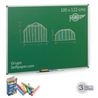 Pizarra Verde para tiza Faibo 100x122  11VS-3T