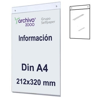 Placa para pared tipo metacrilato