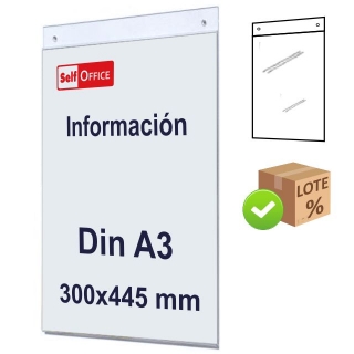 Placa tipo Metacrilato pared Din A3  Self-office 47201