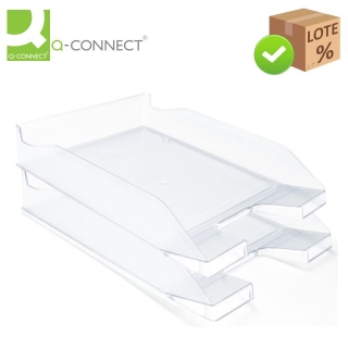 Bandejas oficina sobremesa plstico transparentes