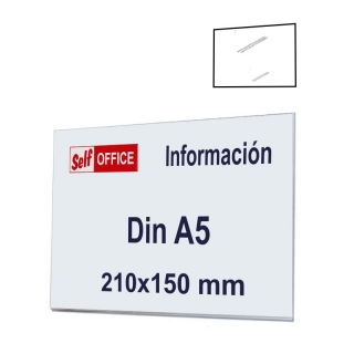 Placa tipo metacrilato Din A5 apaisado,  Archivo2000 6155A
