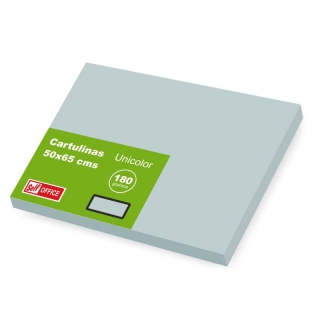 Pack 25 cartulinas grandes 50x65 Gris  Liderpapel CT53