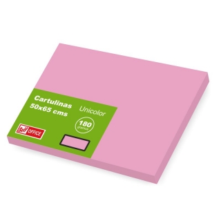 Cartulinas Grandes 50x65 Rosa Claro Pack  Liderpapel CX69