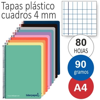 Libretas tapas de plstico,