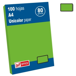 Papel Color verde vivo fuerte Din  Liderpapel PC61