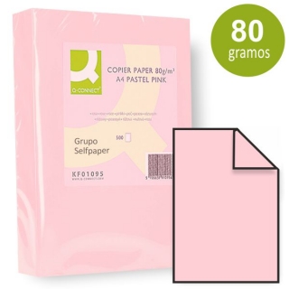 Papel Din A4 color Rosa claro  Q-connect KF01095