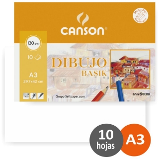 Papel para dibujo Basik Din A3  Canson 0403159