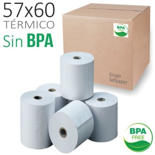 Rollos trmicos 57x60 x12 ,