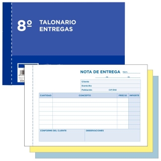 Talonario nota de entrega,, Liderpapel